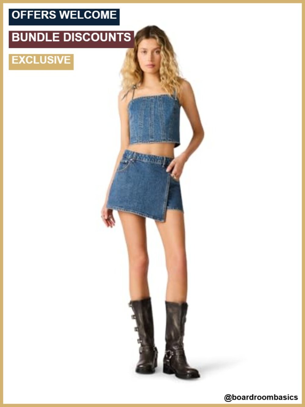 Cotton Blend Skort Mid Rise Solid Summer Casual